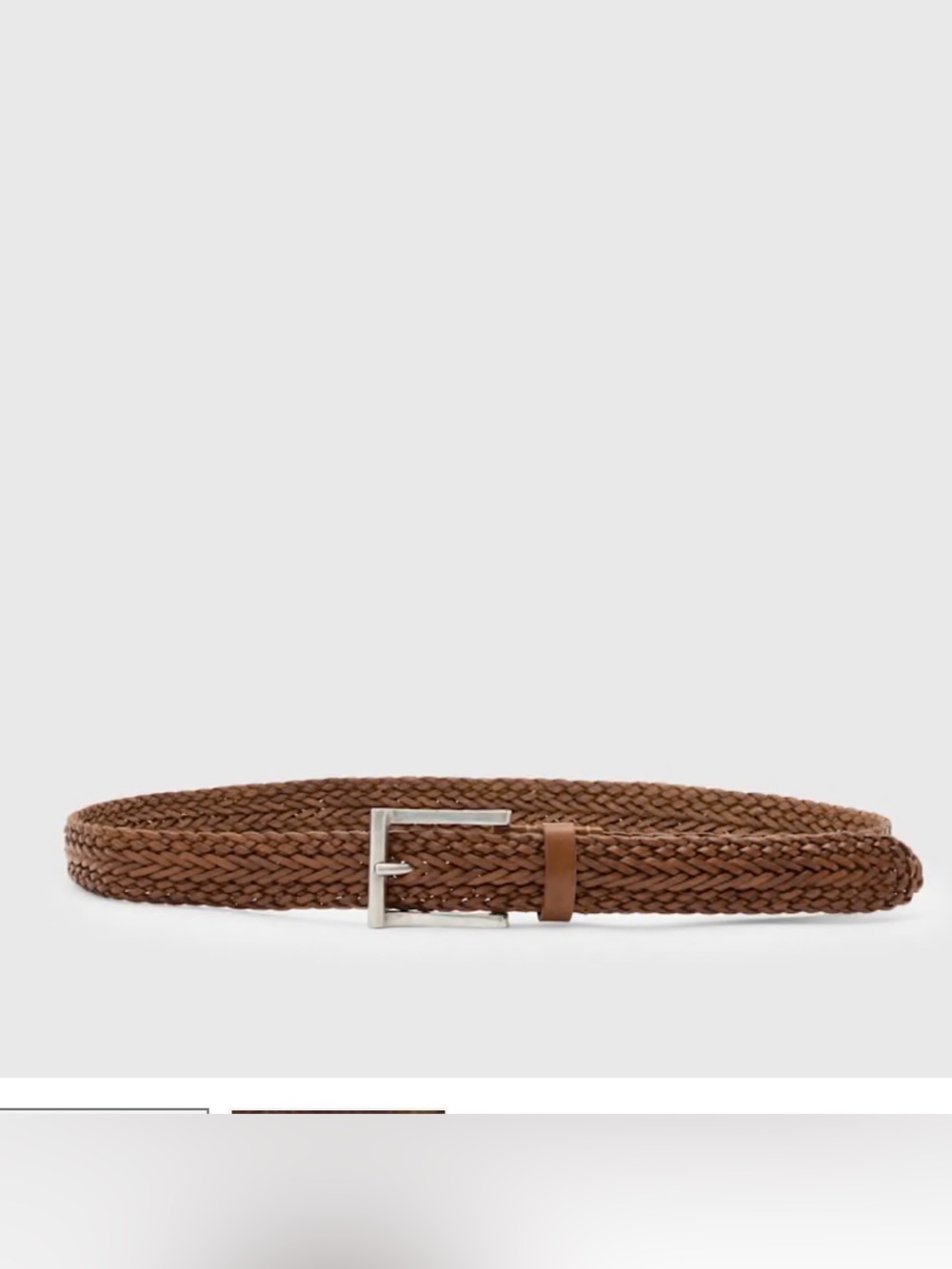 John Varvatos MOTT FILIGREE WOVEN BELT